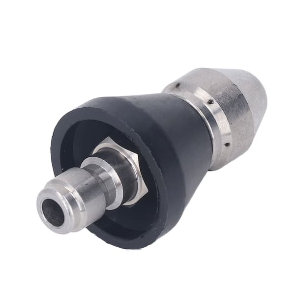 Højtryksrenser Turbo Dyse 5000PSI Rustfrit Stål Kompakt Erstatning 1/4in NPT 6 Huller