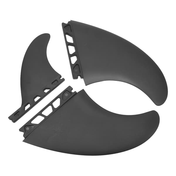 3 stk. fleksible, holdbare PVC-surfbrætfinner til oppustelige longboards
