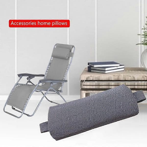 Hode- og nakkeputer Myke loungestolputer Justerbar ergonomisk nakkestøttepute for stoler Liggestoler Lenestol Lysegrå Light Grey