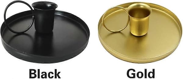 2-paknings jernlysestaker, metalllysestake, enkelthodet lysestake, retro lysestake