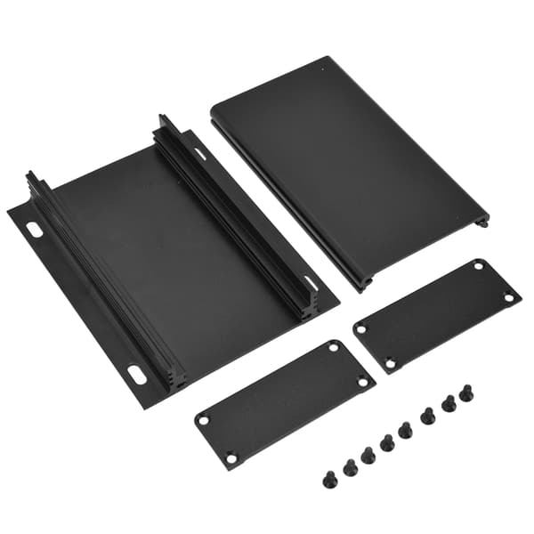 Aluminum Alloy Electrical Box, Project Case, Split Enclosure 25x84x110mm, Matte Black Plate