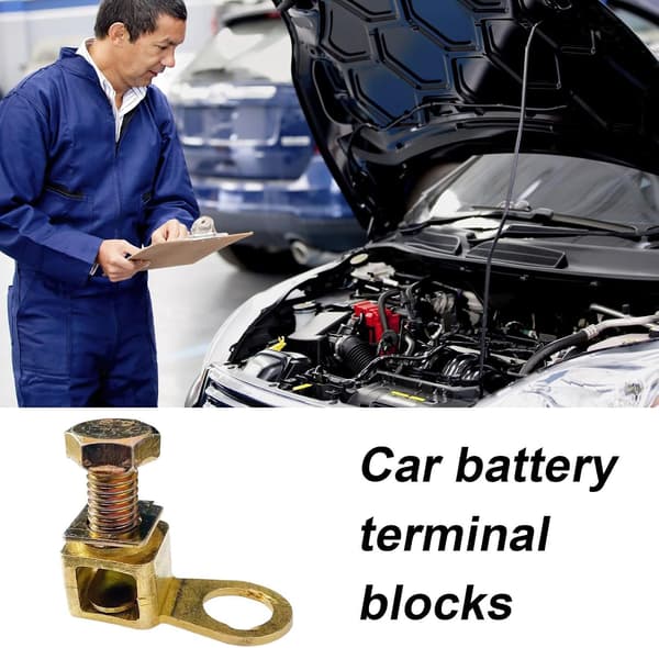High Conductivity Battery Terminals, Copper Cable Lugs, Portable Car Accessory, Elegant Decorative Element (DB)