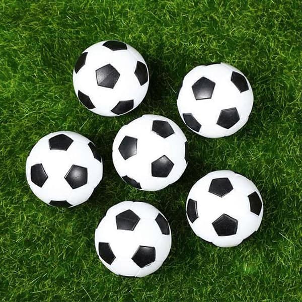6 stk. mini bordfodboldbolde bordfodbold udskiftningsbolde bordfodboldbolde