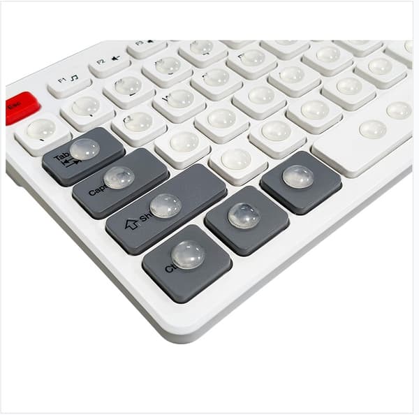 Protect Nail Polish Keyboard Button Stickers (High Transparency Hemisphere 10x3mm 100pcs/sheet) - For Long Nails and Comfortable Typing