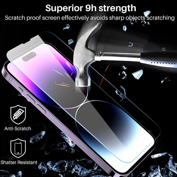 Privacy, glass screen protector designed for iPhone 14 series, with auxiliary tool iphone14 Pro iphone14 Pro