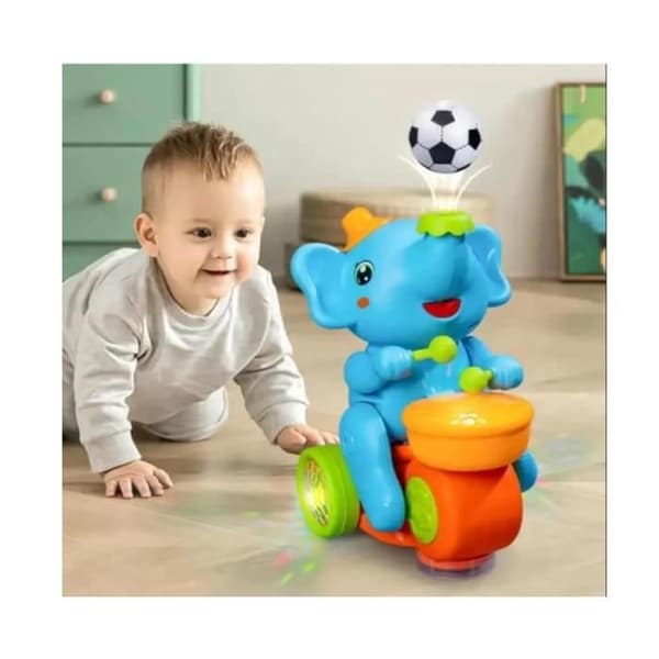 Elephant Toy - Unspecified - Floating Ball - LED Lights - Music Toy - Motion Detector[YJD] Orange Orange