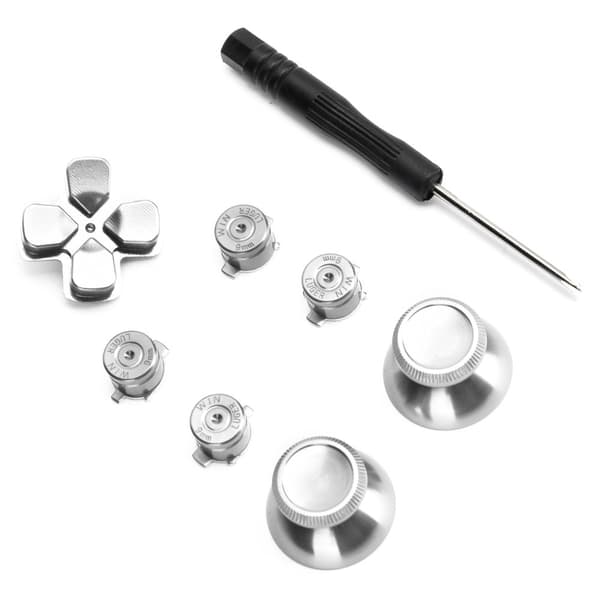 PS4-kontroller reservedeler i sølv aluminiumslegering