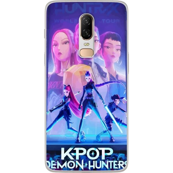 Compatible Mobile Case for OnePlus 6 Trendy KPop Demon Hunters Doll Figure