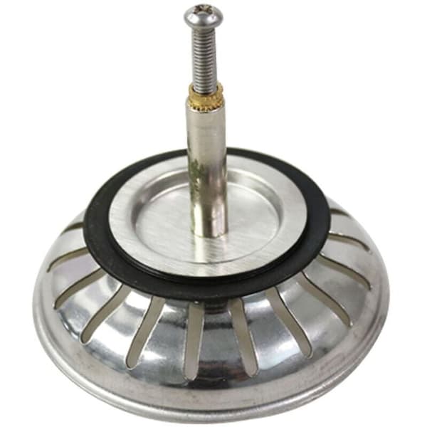 Universal Stainless Steel Sink Strainer with Quick Drain Basket - Compatible with Most Sinks, Anti-Clogging Design