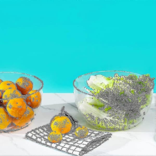 Large Salad Bowl, Circular In Premium Acrylic, Unbreakable Clear, (Color: Medium)