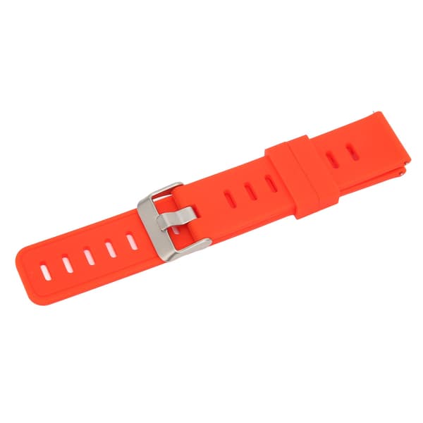 20 mm blød silikone rem urrem armbånd erstatning med flade lufthuller til Amazfit GTS 3 rød