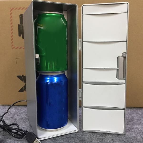 Portable USB Mini Fridge - Keep Your Drinks Cool or Warm On the Go