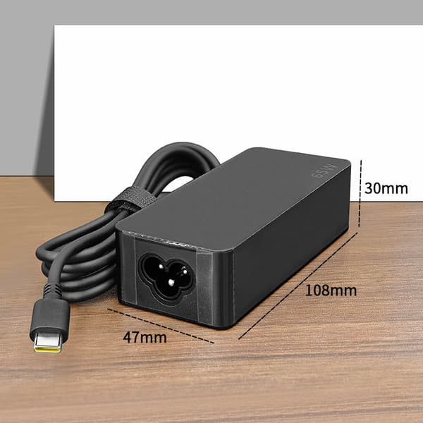 Smart USB-C Type-C Oplader, Til Lenovo ThinkPad Yoga Chromebook, Bærbart Design Med Hurtig Strømadapter Og Livstidsgaranti