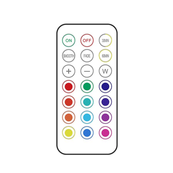 Rechargeable LED Spots 13 RGB Colors 3-pack White