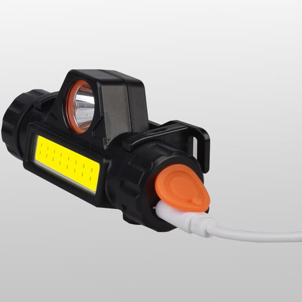 Outdoor LED Headlamp with USB Charging, Magnets, and Emergency Light