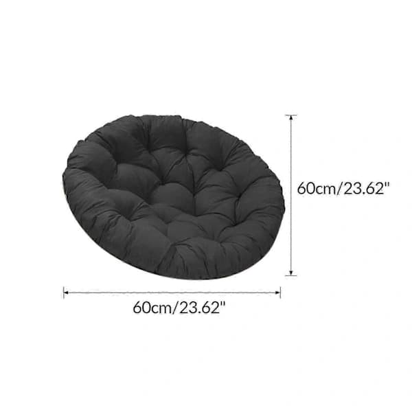 60x60cm Udendørs Sædehynde Terrassehynde til Rattan Hængende sort sort