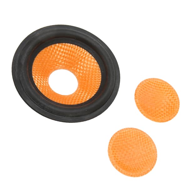 Paper Speaker Cone Subwoofer Cones Drum Paper 0.8 Inch Inner Diameter with Rubber Edge for 3 Inch Speakers