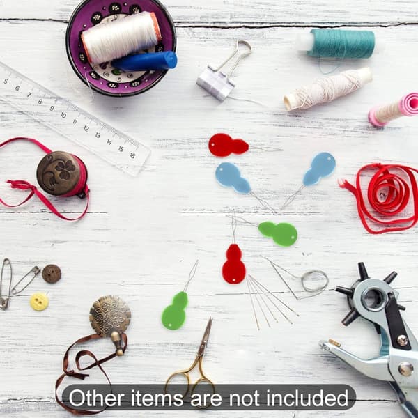 Flexible Wire Needle Threaders, Automatic Needle Threader for Hand and Machine Sewing, Easy to Use with Plastic Handle, Storage Box Included
