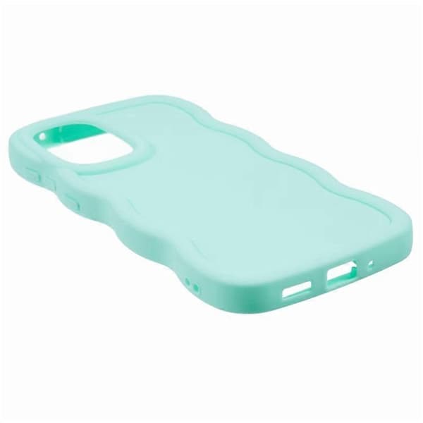 Compatible Case for Samsung Galaxy A16 4G / 5G TPU Protective Phone Case Unique Wavy Frame LightGreen LightGreen