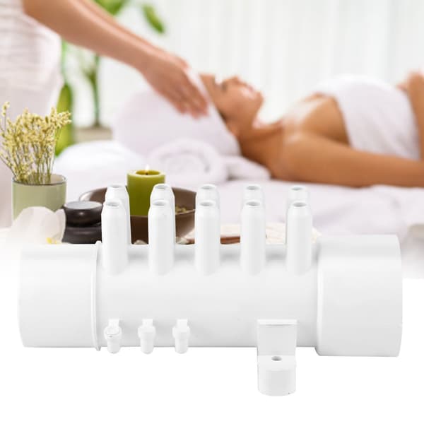 1.5 inch 10mm 10-Port PVC Pool Pipe Fitting Hot Spring Bathtub Spa Accessory
