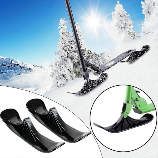 Sneslæde Ski Scooter Konverteringssæt Forvandl Din Kick Scooter Til En Snescooter
