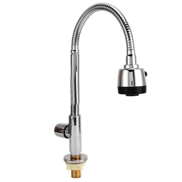 Kitchen Faucet Rotated 360 Degrees Adjust Water Volume Easy Install Rustproof Pull-Down Kitchen Faucet Copper Vertical Universal