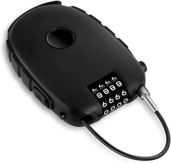 Bike Lock - Retractable Cable Lock with Combination Code - 75 cm Stainless Steel Core - Universal Bicycle Lock - For Bicycles, Scooters and Electric Bikes - Black