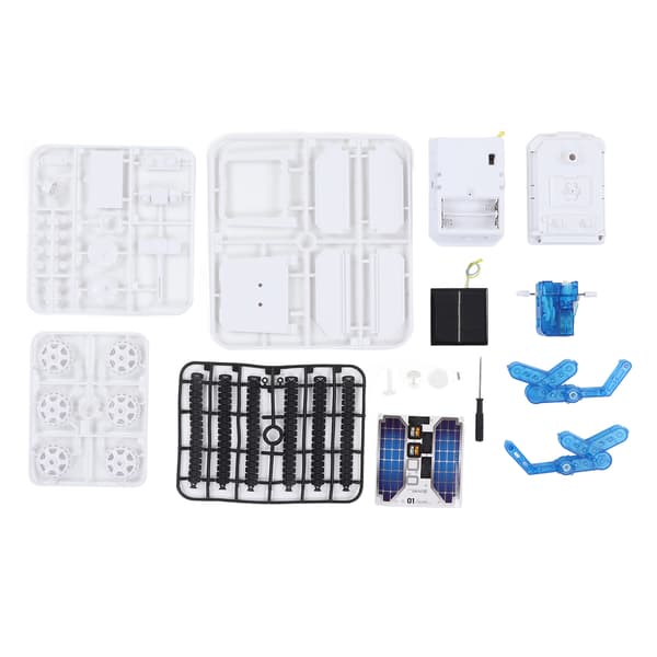 Solar Power Space Car Four-Wheel Drive Educational DIY Assembly Intelligence Solar Power Space Car Building Kit