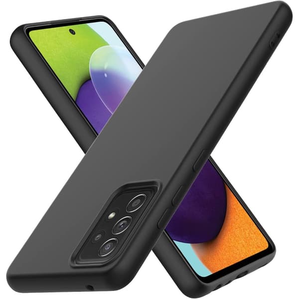 Silicone TPU Case Samsung A52/A52s Case Mobile Phone Screen Protector - Black Samsung Galaxy A52/A52s black black Samsung Galaxy A52/A52s