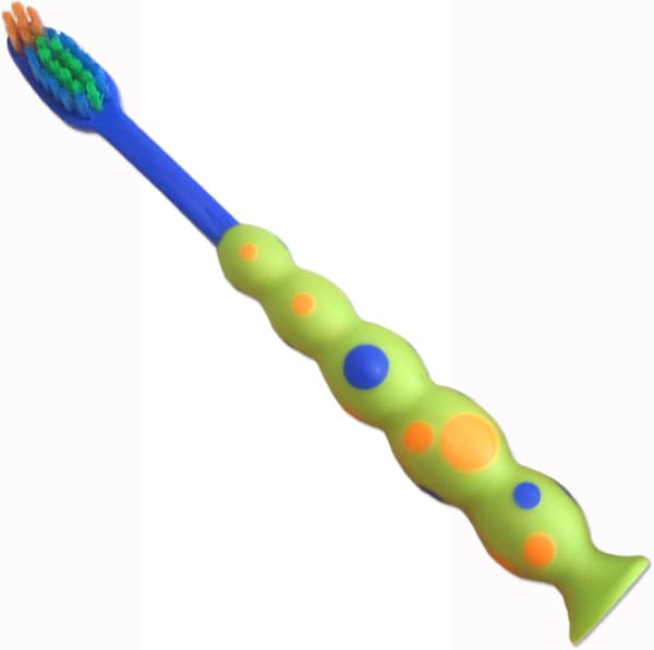 Children's Toothbrushes ~ Set of 8 Suction Cup Toothbrushes (Random Color)