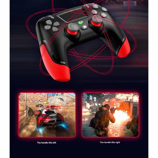 Game Elite-kontroller for PS4 Slim/Pro, dobbel vibrasjons-gamepad for PC, USB-tilkoblet gamepad, Bluetooth-joystick