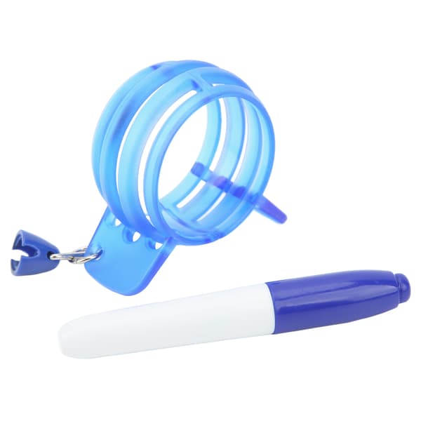 Circle Golf Ball Line Marker Tool 360 Degree Golf Ball Line Marker Drawing Alignment Tool for Putting with Blue Pen