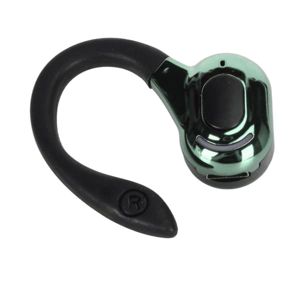 Bluetooth 5.2 Wireless Headset Hifi Stereo Sound HD Call Noise Reduction IPX4 Waterproof Single Ear Black Green