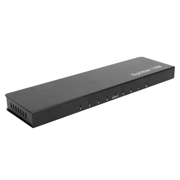 8-Port HDMI 1.4 Splitter – 1080P Lyd og Video Distributør