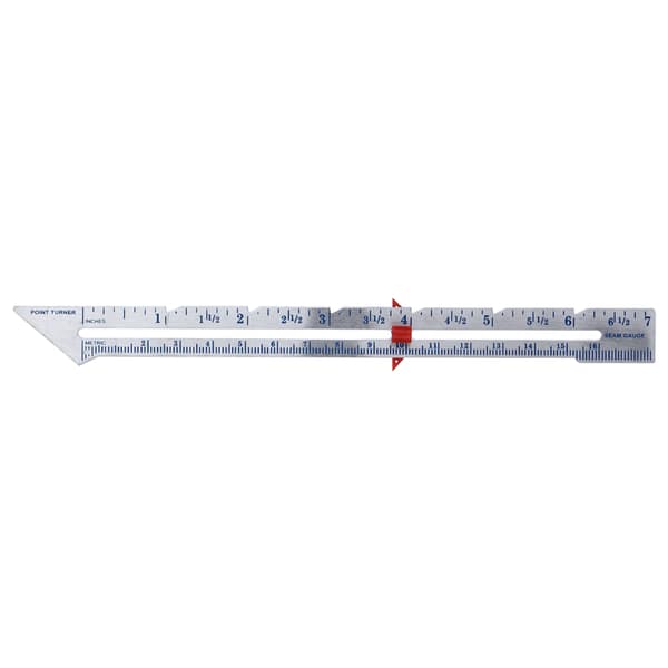 Sewing Machine Gauge Ruler for Measuring and Adjusting, Adjustable Slider with Precision Markings for Accurate Button Spacing, Multifunctional Fabric Gauge Seam