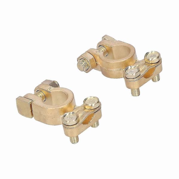 Batteripolklemmer 2 stk. 6V 12V Positive og Negative Forbindelser til Bil, Varevogn, Campingvogn, Lastbil