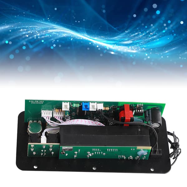 10 inch Bluetooth Stereo Subwoofer Amplifier Board Dual Microphone Inputs 220V for Home Theater System DIY Speakers