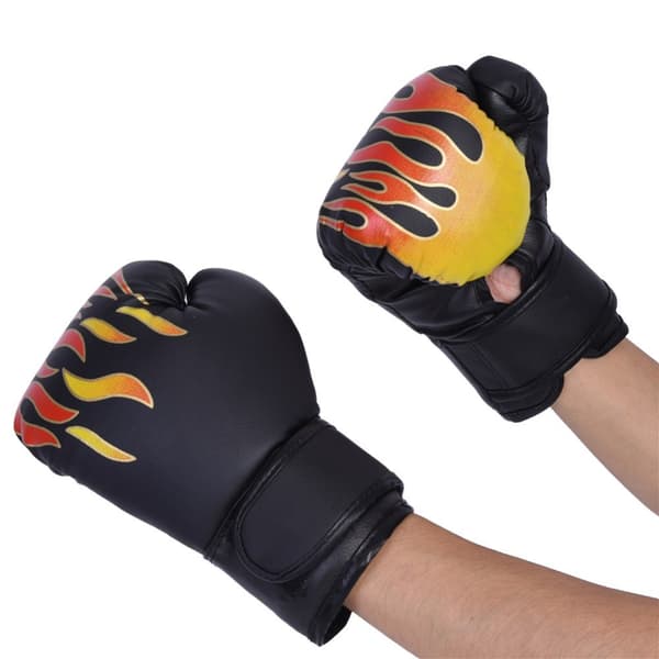 Sorte boksehandsker til børn til Muay Thai, sparring, slag, kickboksning og grappling