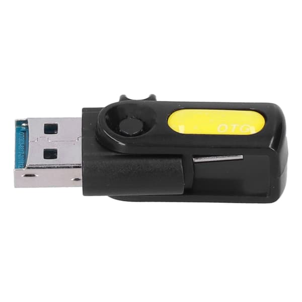 Til Android V8-grænseflade OTG-adapter Bærbar datakonverter til USB2.0/3.0/USB PD Gul