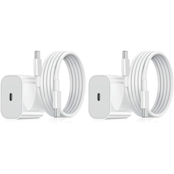 2-pak 45W USB-C hurtigoplader til Samsung[JUN] 2-pak iPhone 2-pack iPhone