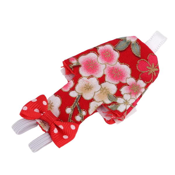 Parrot Flight Suits for Medium Birds, Washable Bird Diaper with Adjustable Elastic Shoulder Strap and Bow-knot Design, Reusable Bird with Inner Pocket