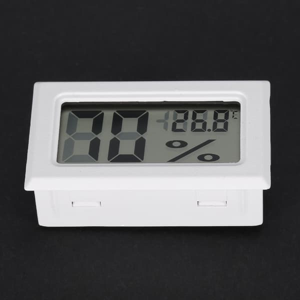 Indoor Temperature Humidity Meter with LCD Screen, Digital Thermometer Hygrometer Fast Response High Accuracy Mini Size Easy-to-Read Display for