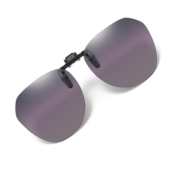 Polarized Clip-on Sunglasses with Case Purple