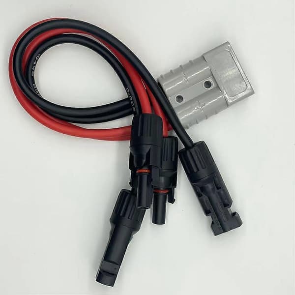 10AWG Waterproof Solar Panel Y-Adapter Connection Cable, 600V High Current Capacity for Efficient Power Transmission
