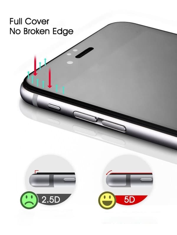 3x Glass Screen Protector iPhone 7/8/SE 2020 5D Tempered Covers entire screen