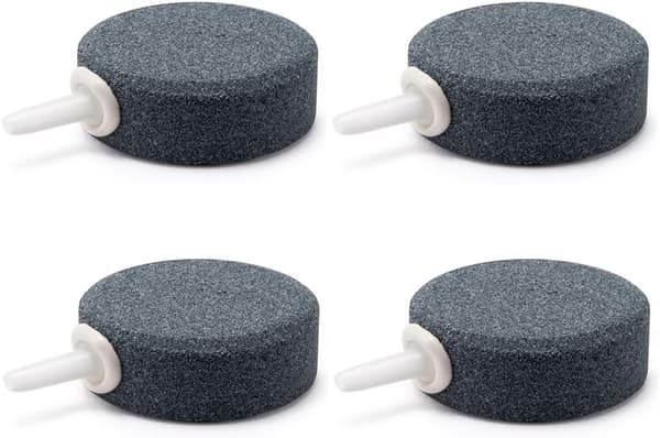 Uniform Bubbles Air Stone Discs, Multi-purpose in Hydroponics and Aquariums, High-Quality Silicon Carbide Ensures Durability and Increased