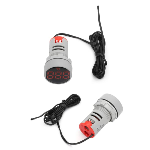 Easy-to-Install Digital Temperature Meter, Versatile Thermometer Indicator with Reliable Performance and Flame-Retardant Plastic