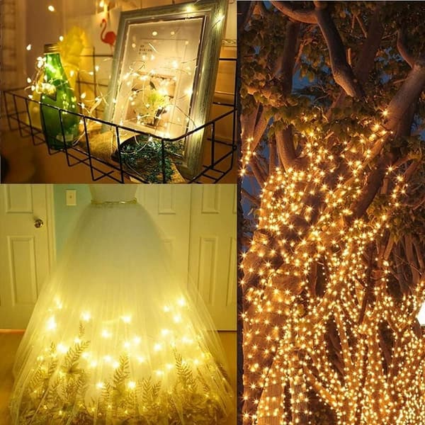 Solar string for outdoor use, Christmas lighting 10m 100 LED Solar powered Decorative light string, 8 Patterns, Waterproof, Suitable for Christmas tree Yard