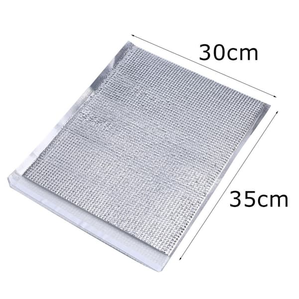 Isoleret madopbevaringspose - 10 stk. engangs aluminiumsfolie køletasker (30*35cm)