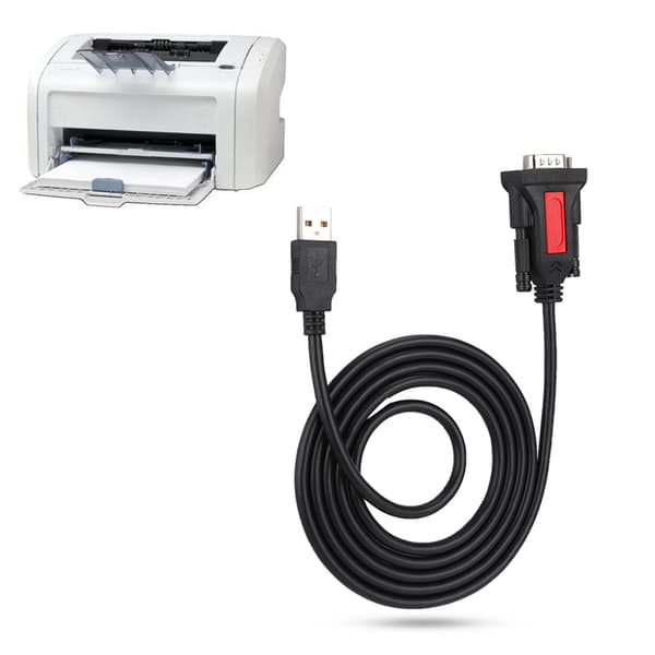 USB til RS232 seriell port skrivertilkoblingskabel